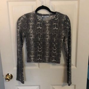 Zara snack print shirt size small